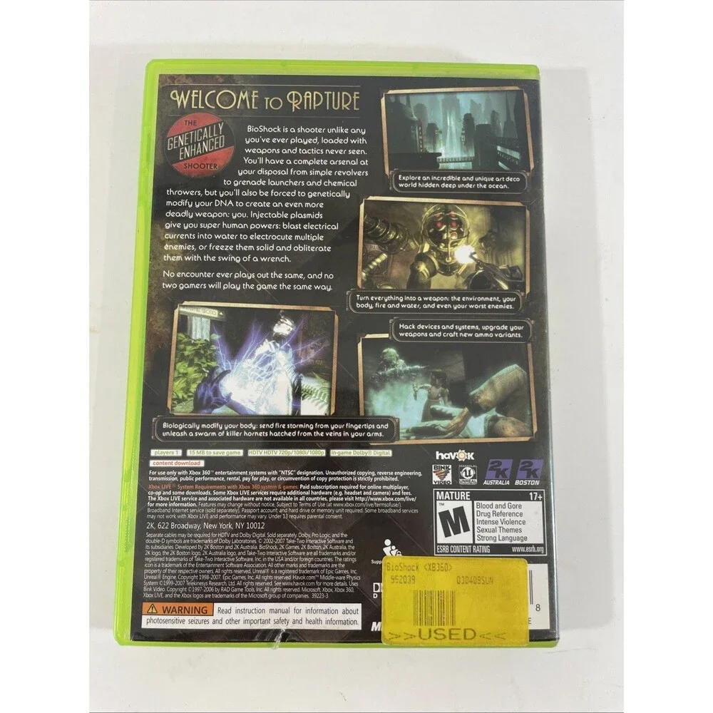 BioShock Limited Edition (Microsoft Xbox 360, 2007)